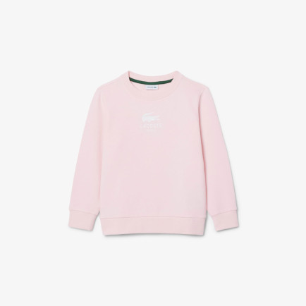 Lacoste Çocuk Bisiklet Yaka Açık Pembe Sweatshirt Lacoste Çocuk Bisiklet Yaka Açık Pembe Sweatshirt