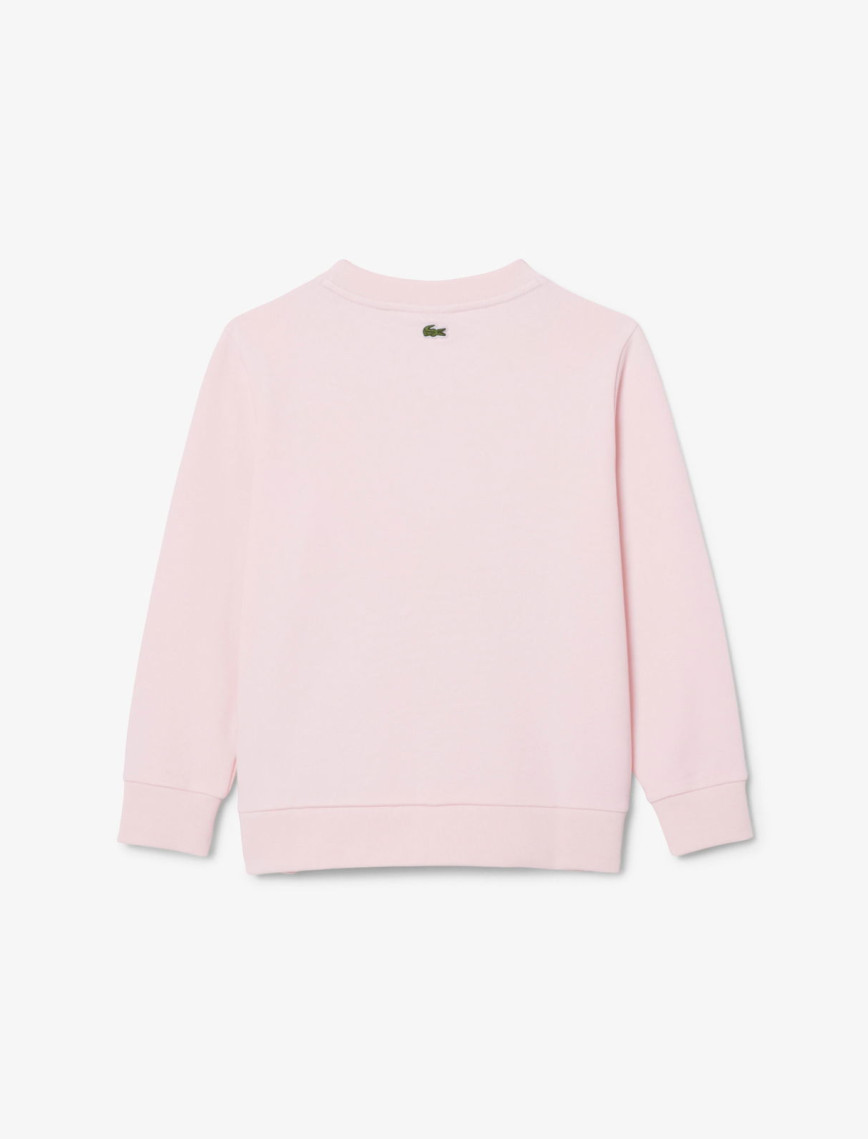 Lacoste Çocuk Bisiklet Yaka Açık Pembe Sweatshirt Lacoste Çocuk Bisiklet Yaka Açık Pembe Sweatshirt