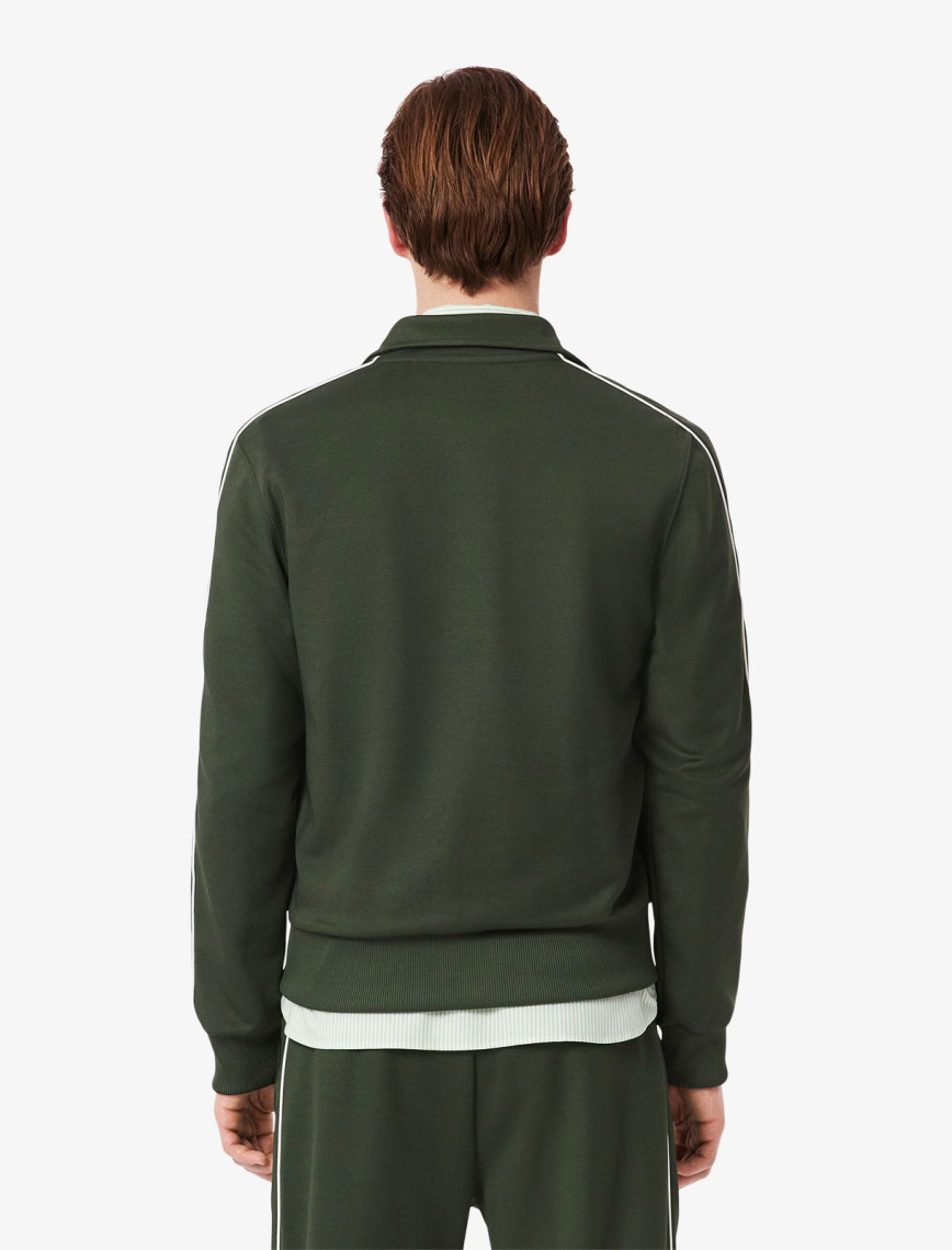 Lacoste Erkek Regular Fit Fermuarlı Koyu Yeşil Sweatshirt Lacoste Erkek Regular Fit Fermuarlı Koyu Yeşil Sweatshirt