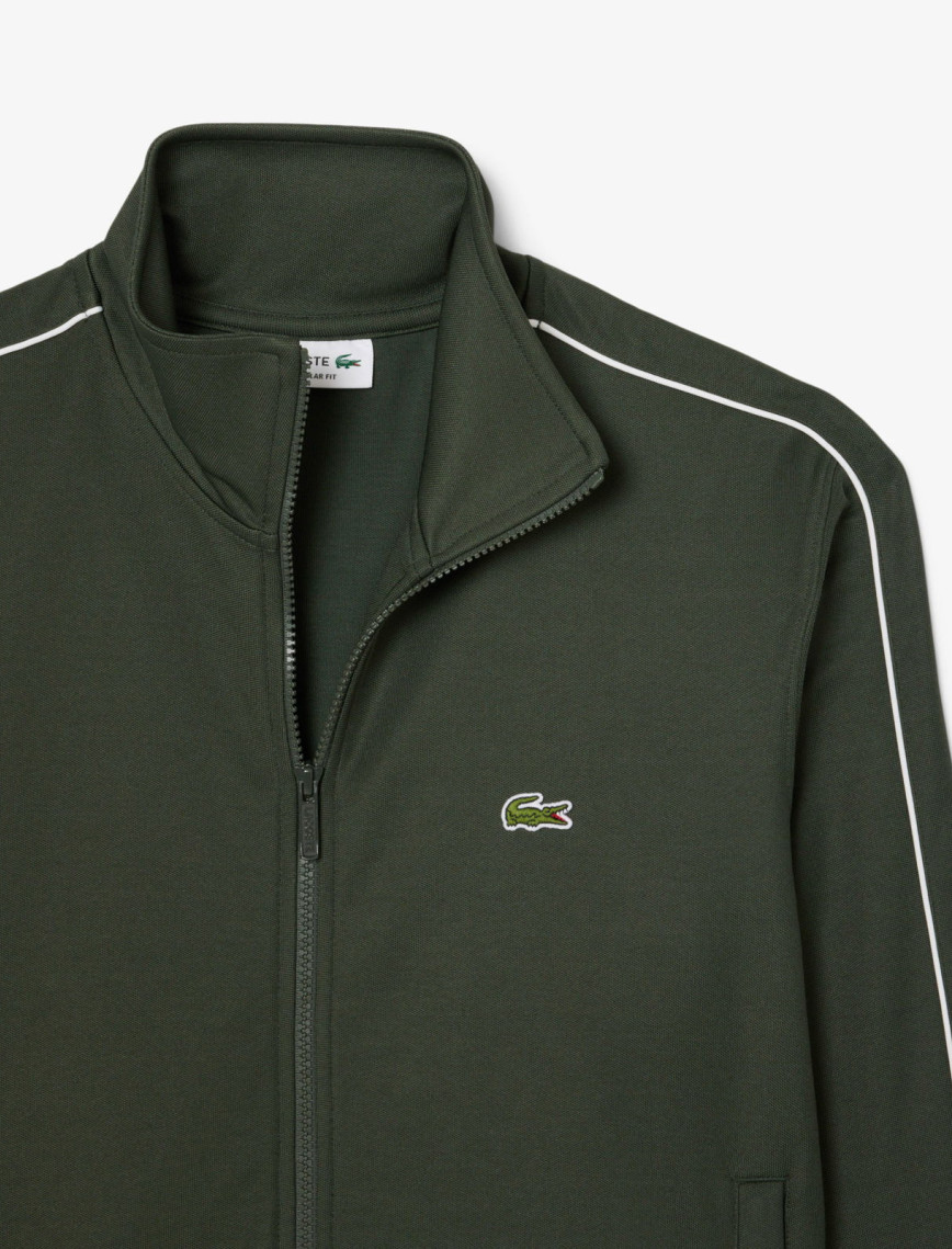Lacoste Erkek Regular Fit Fermuarlı Koyu Yeşil Sweatshirt Lacoste Erkek Regular Fit Fermuarlı Koyu Yeşil Sweatshirt
