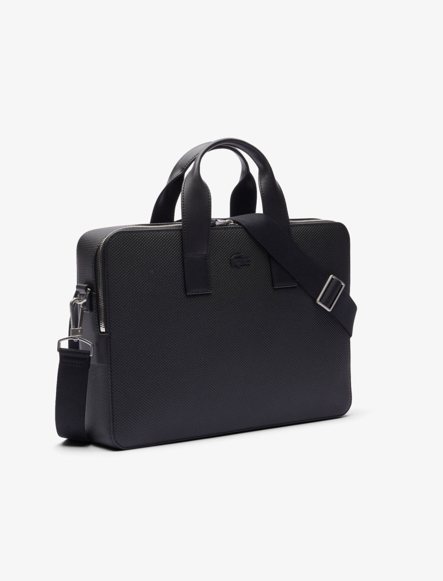 Lacoste Chantaco Erkek Deri Siyah Laptop Çantası Lacoste Chantaco Erkek Deri Siyah Laptop Çantası