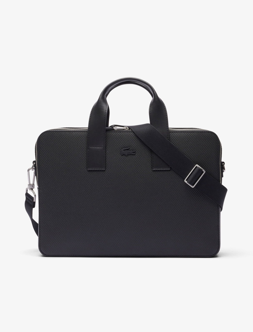Lacoste Chantaco Erkek Deri Siyah Laptop Çantası Lacoste Chantaco Erkek Deri Siyah Laptop Çantası
