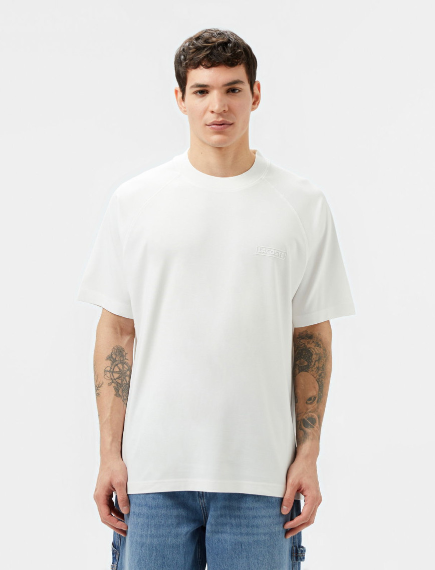 Lacoste Erkek Oversize Fit Bisiklet Yaka Koyu Yeşil T-Shirt Lacoste Erkek Oversize Fit Bisiklet Yaka Koyu Yeşil T-Shirt
