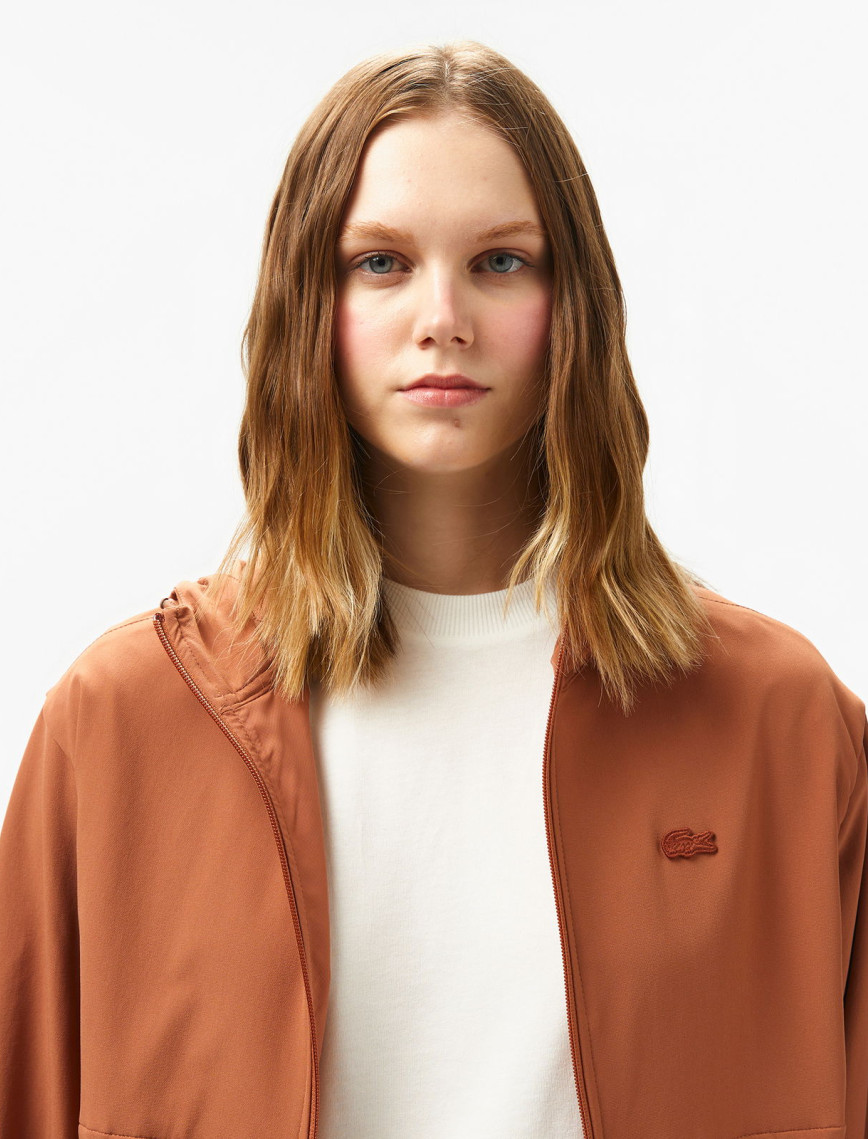 Lacoste Kadın Kapüşonlu Turuncu Ceket Lacoste Kadın Kapüşonlu Turuncu Ceket