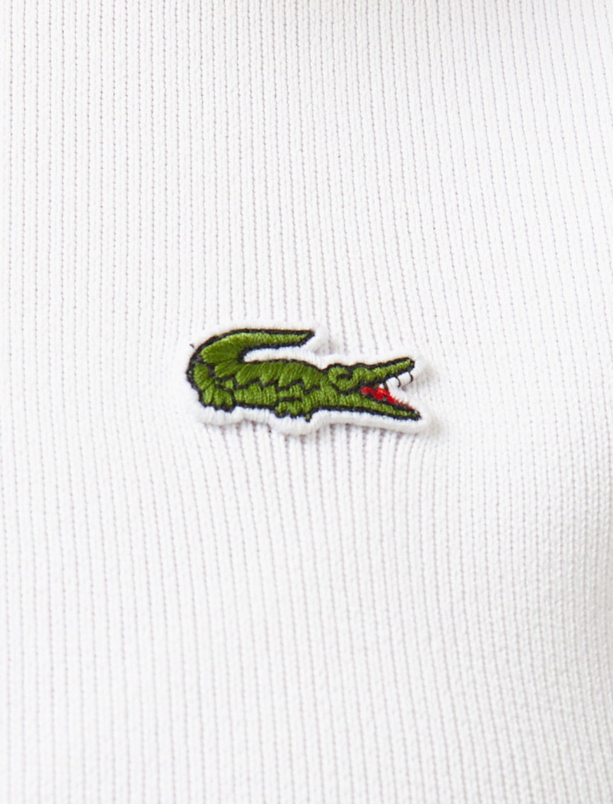 Lacoste Kadın Classic Fit Kısa Kollu Polo Yaka Renk Bloklu Beyaz Elbise Lacoste Kadın Classic Fit Kısa Kollu Polo Yaka Renk Bloklu Beyaz Elbise