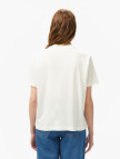 Lacoste Kadın Loose Fit Bisiklet Yaka Beyaz T-Shirt Lacoste Kadın Loose Fit Bisiklet Yaka Beyaz T-Shirt