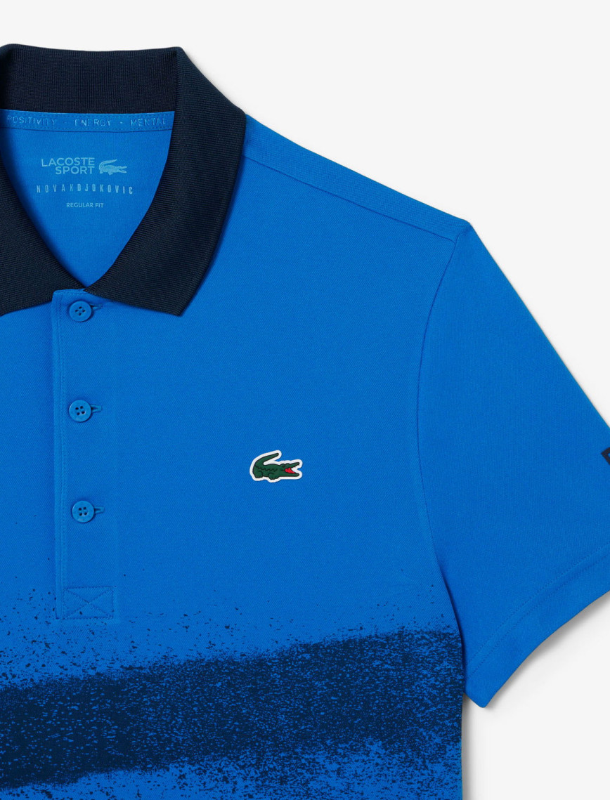 Lacoste SPORT X Novak Djokovic Erkek Regular Fit Baskılı Lacivert Polo Lacoste SPORT X Novak Djokovic Erkek Regular Fit Baskılı Lacivert Polo
