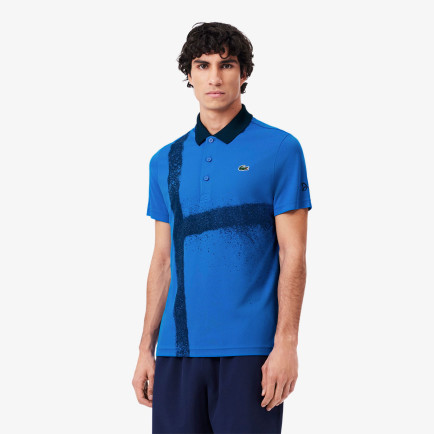 Lacoste SPORT X Novak Djokovic Erkek Regular Fit Baskılı Lacivert Polo Lacoste SPORT X Novak Djokovic Erkek Regular Fit Baskılı Lacivert Polo