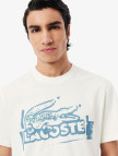 Lacoste Erkek Classic Fit Bisiklet Yaka Baskılı Beyaz T-Shirt Lacoste Erkek Classic Fit Bisiklet Yaka Baskılı Beyaz T-Shirt