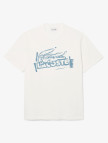 Lacoste Erkek Classic Fit Bisiklet Yaka Baskılı Beyaz T-Shirt Lacoste Erkek Classic Fit Bisiklet Yaka Baskılı Beyaz T-Shirt