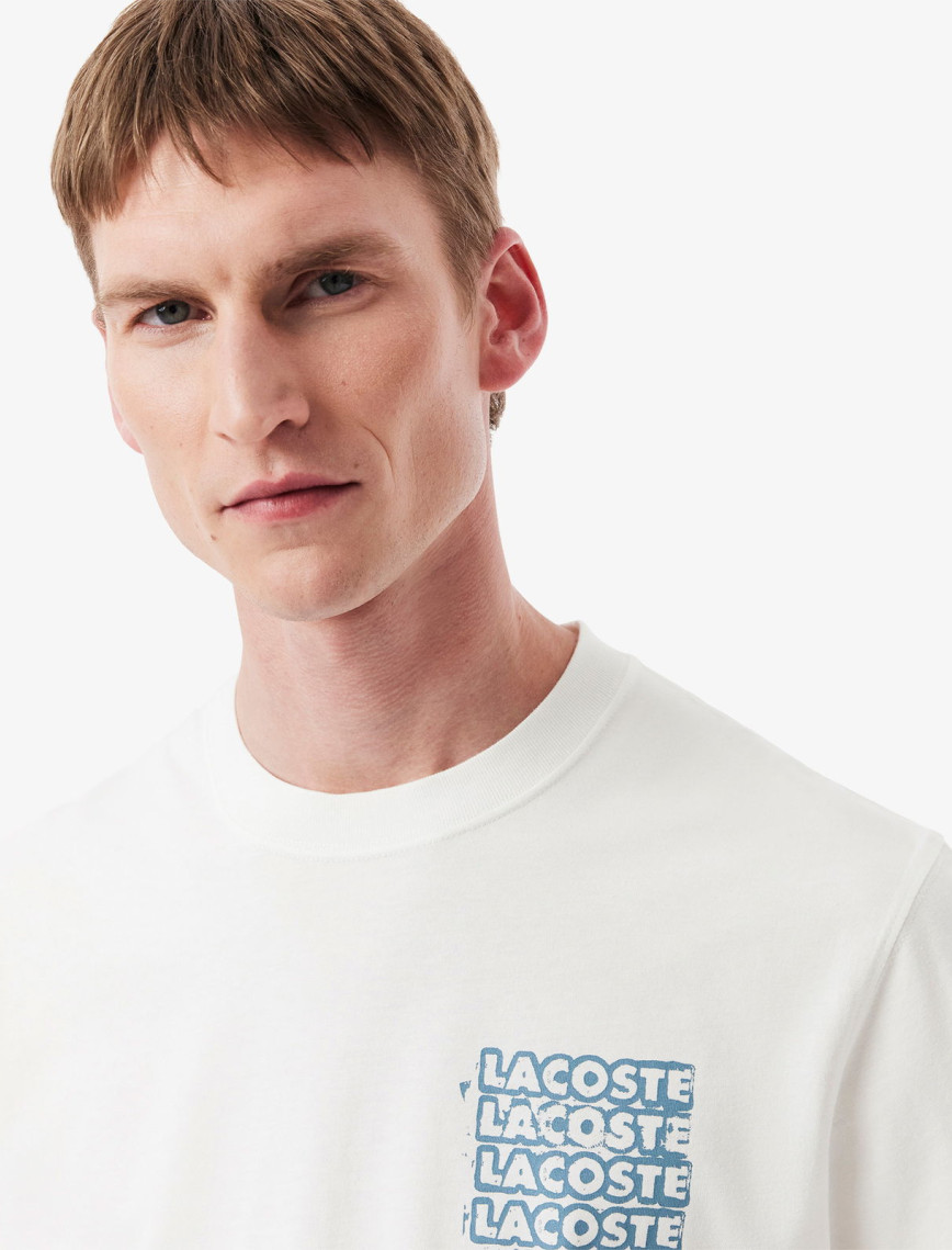 Lacoste Classic Fit Erkek Bej T-Shirt Lacoste Classic Fit Erkek Bej T-Shirt