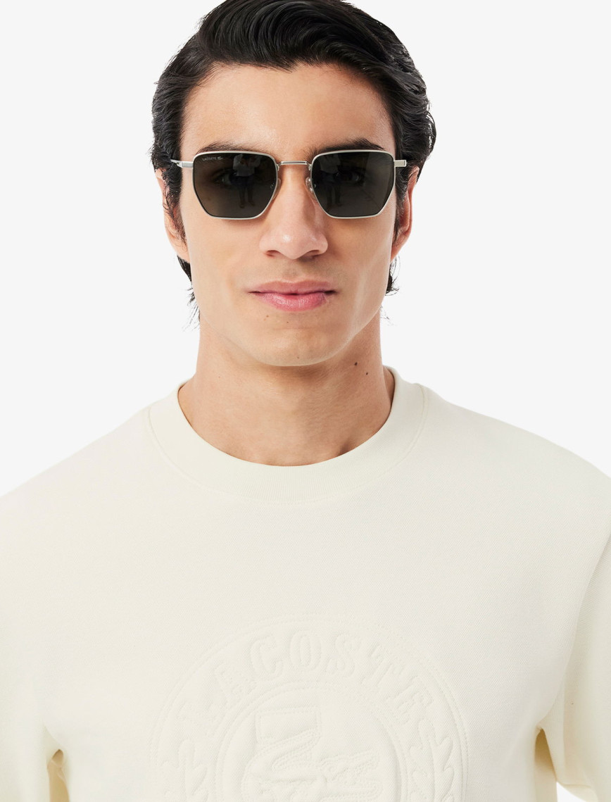 Lacoste Erkek Classic Fit Bisiklet Yaka Beyaz Sweatshirt Lacoste Erkek Classic Fit Bisiklet Yaka Beyaz Sweatshirt