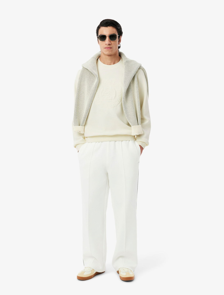 Lacoste Erkek Classic Fit Bisiklet Yaka Beyaz Sweatshirt Lacoste Erkek Classic Fit Bisiklet Yaka Beyaz Sweatshirt