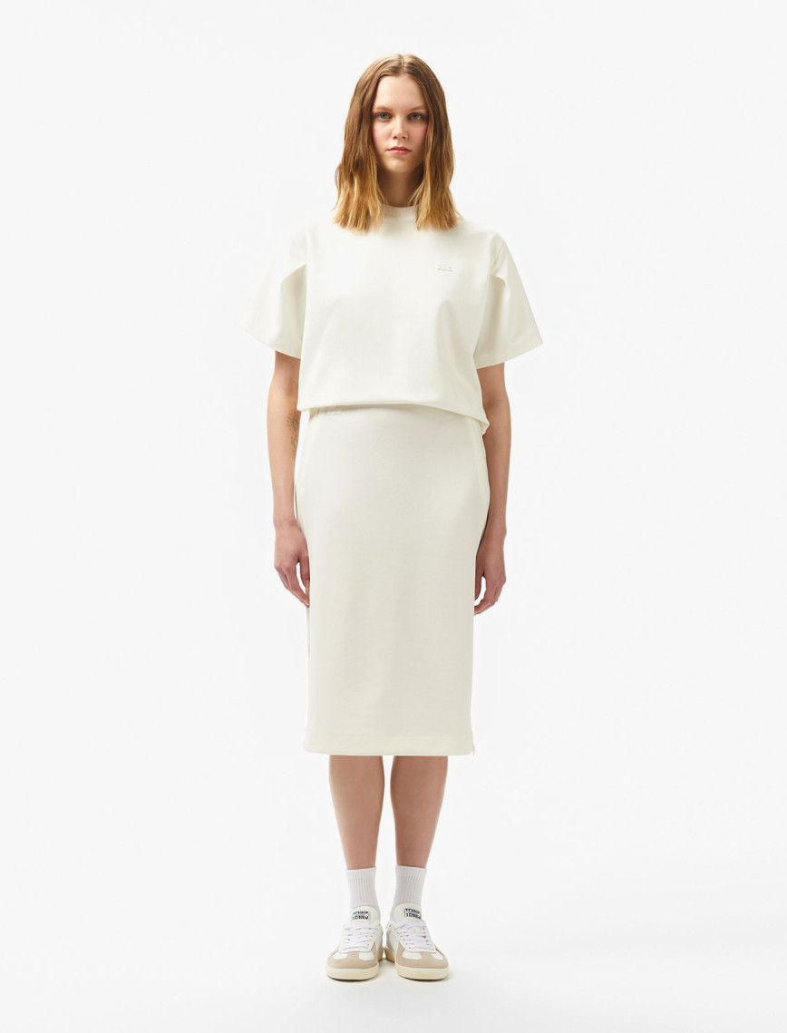 Lacoste Kadın Straight Fit Beyaz Etek Lacoste Kadın Straight Fit Beyaz Etek