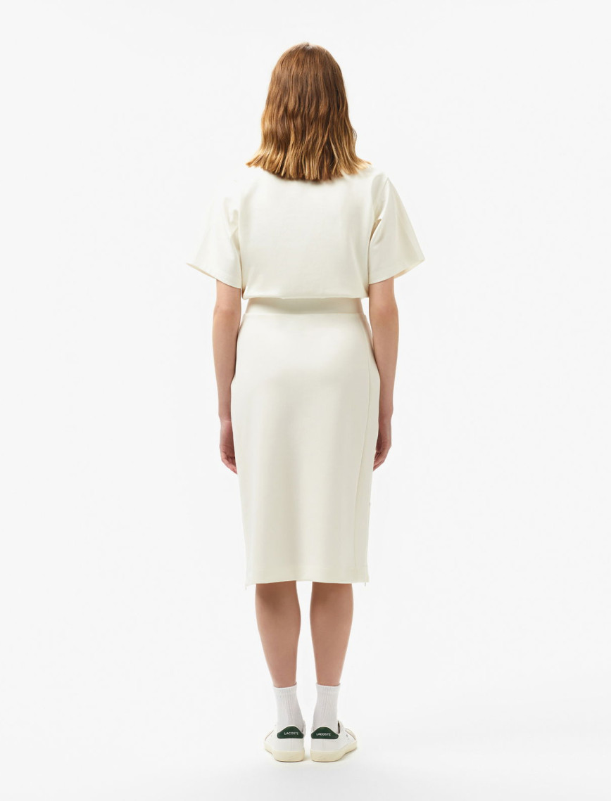 Lacoste Kadın Straight Fit Beyaz Etek Lacoste Kadın Straight Fit Beyaz Etek