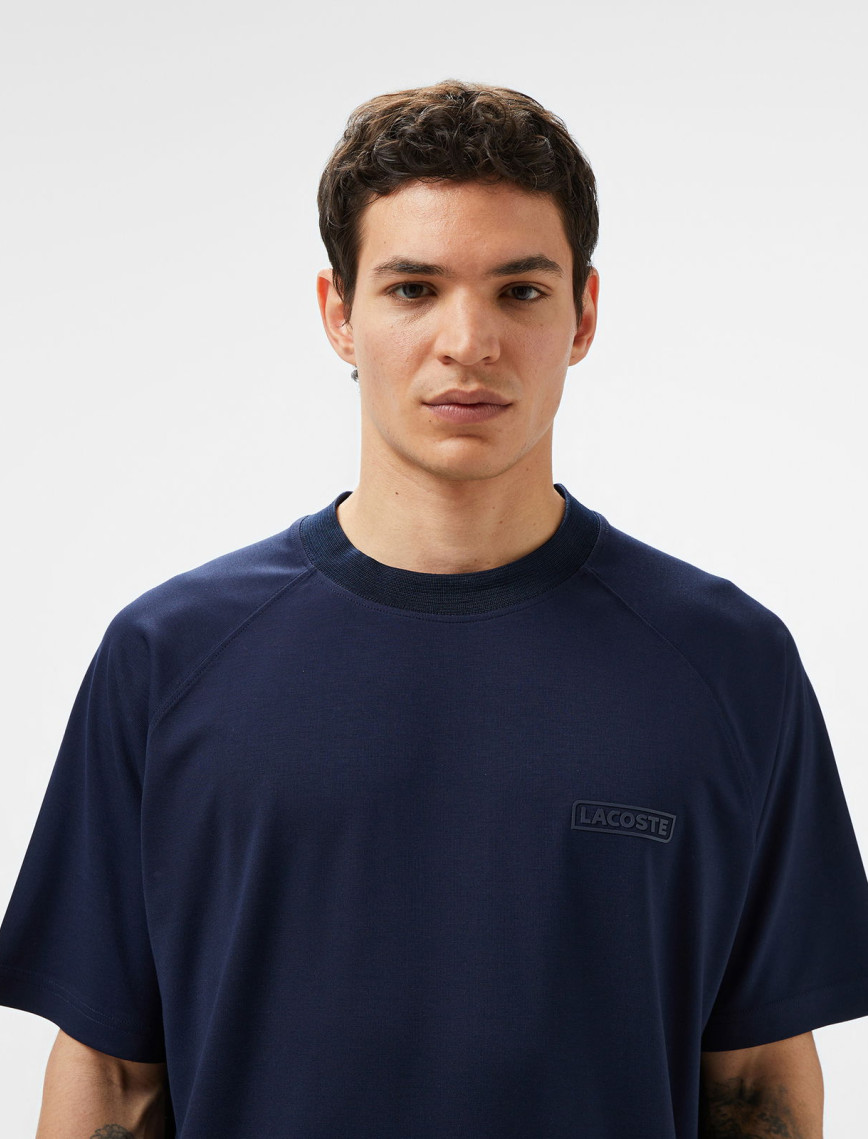 Lacoste Erkek Oversize Fit Bisiklet Yaka Lacivert T-Shirt Lacoste Erkek Oversize Fit Bisiklet Yaka Lacivert T-Shirt