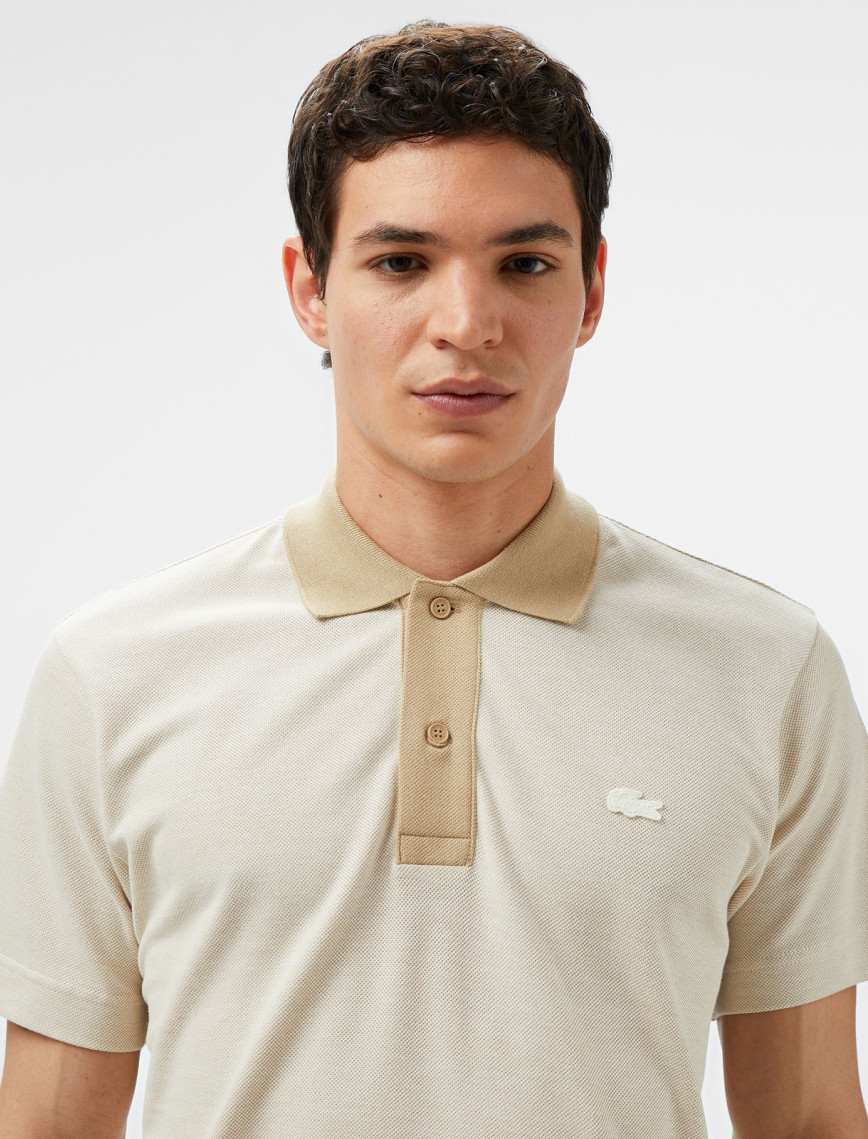 Lacoste Erkek Oversize Fit Beyaz Polo Lacoste Erkek Oversize Fit Beyaz Polo