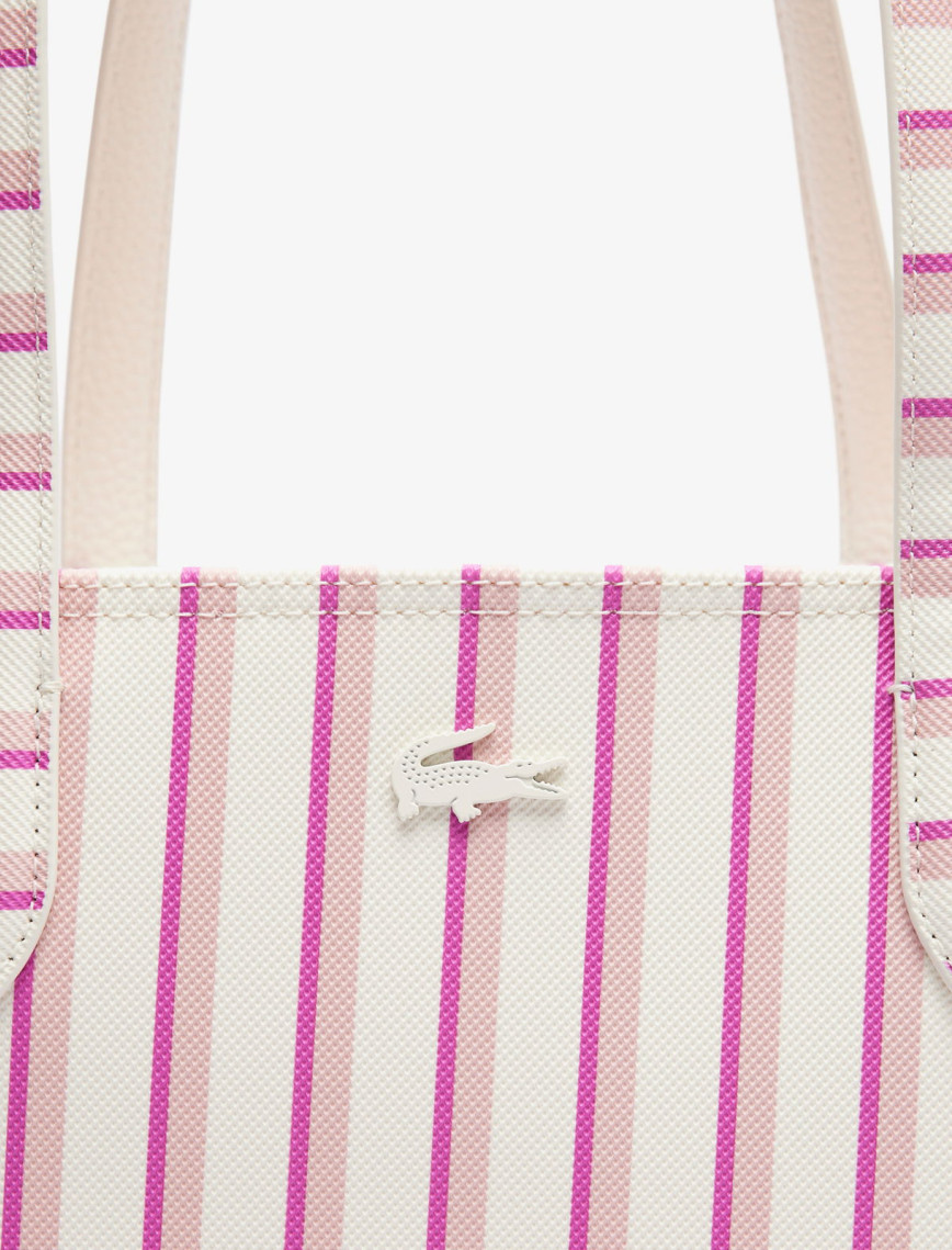 Lacoste Anna Kadın Çizgili Beyaz Omuz Çantası Lacoste Anna Kadın Çizgili Beyaz Omuz Çantası