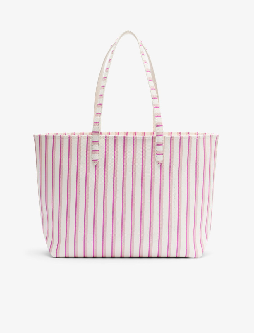 Lacoste Anna Kadın Çizgili Beyaz Omuz Çantası Lacoste Anna Kadın Çizgili Beyaz Omuz Çantası