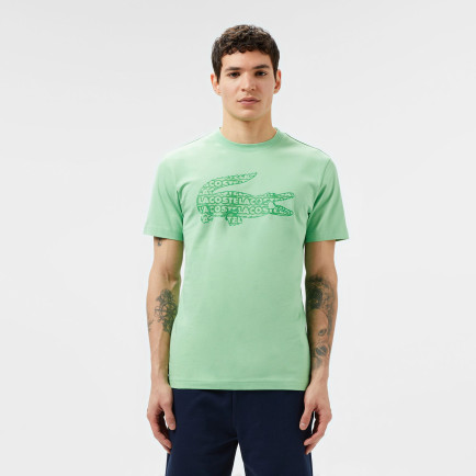 Lacoste Erkek Regular Fit Bisiklet Yaka Baskılı Açık Yeşil T-Shirt Lacoste Erkek Regular Fit Bisiklet Yaka Baskılı Açık Yeşil T-Shirt