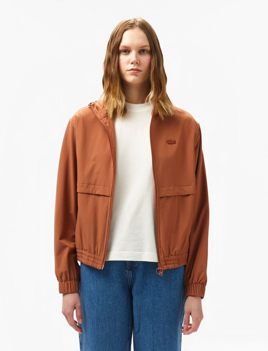 Lacoste Kadın Kapüşonlu Turuncu Ceket Lacoste Kadın Kapüşonlu Turuncu Ceket