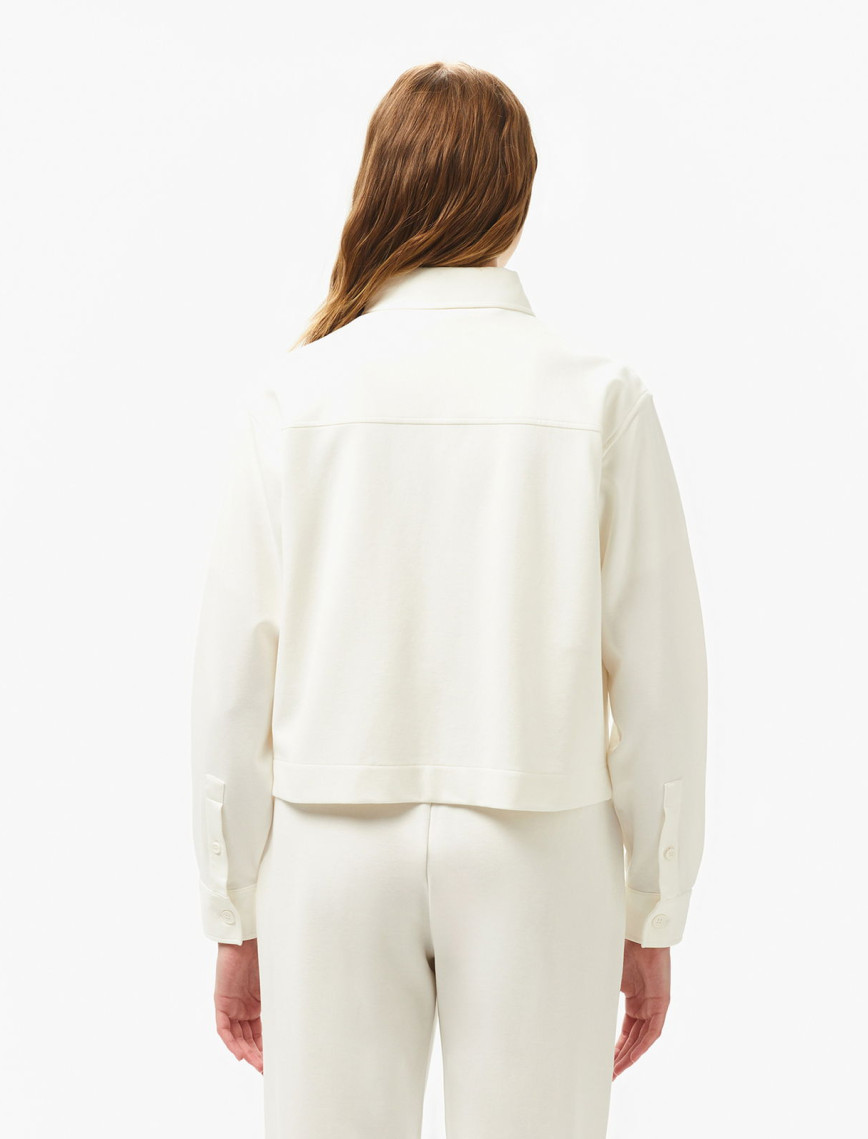 Lacoste Kadın Regular Fit Beyaz Gömlek Lacoste Kadın Regular Fit Beyaz Gömlek