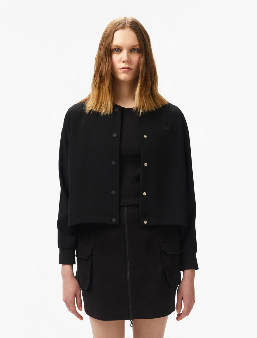 Lacoste Kadın Regular Fit Hakim Yaka Haki Gömlek Lacoste Kadın Regular Fit Hakim Yaka Haki Gömlek