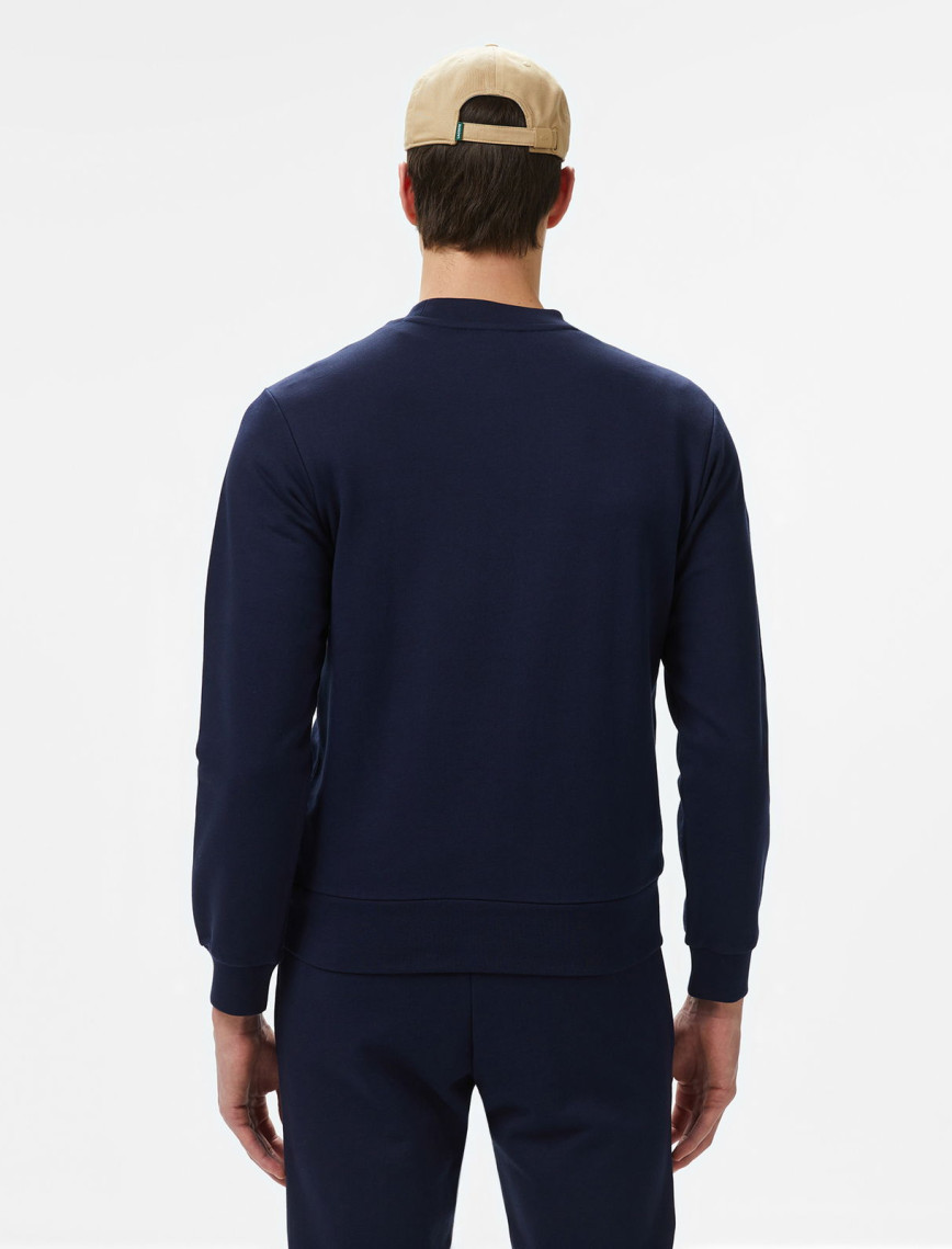 Lacoste Erkek Classic Fit Bisiklet Yaka Organik Pamuk Lacivert Sweatshirt Lacoste Erkek Classic Fit Bisiklet Yaka Organik Pamuk Lacivert Sweatshirt