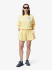 Lacoste Pleated Fleece Kadın Sarı Şort Lacoste Pleated Fleece Kadın Sarı Şort