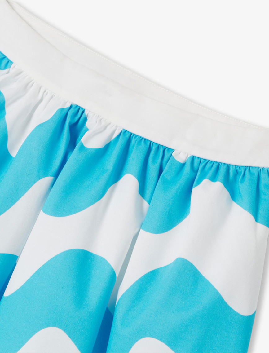 Jacadi Paris Kız Çocuk Dalga Desenli Saten Etek Jacadi Paris Kız Çocuk Dalga Desenli Saten Etek