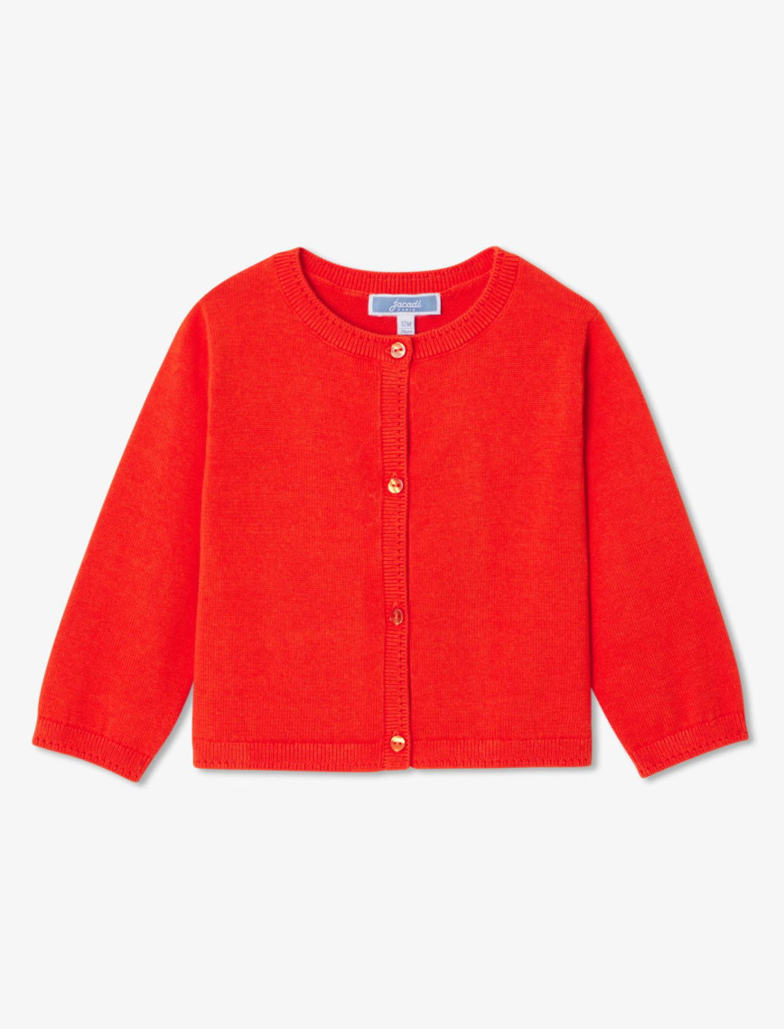 Jacadi Paris Kız Bebek Jarse Örgü Hırka Jacadi Paris Kız Bebek Jarse Örgü Hırka