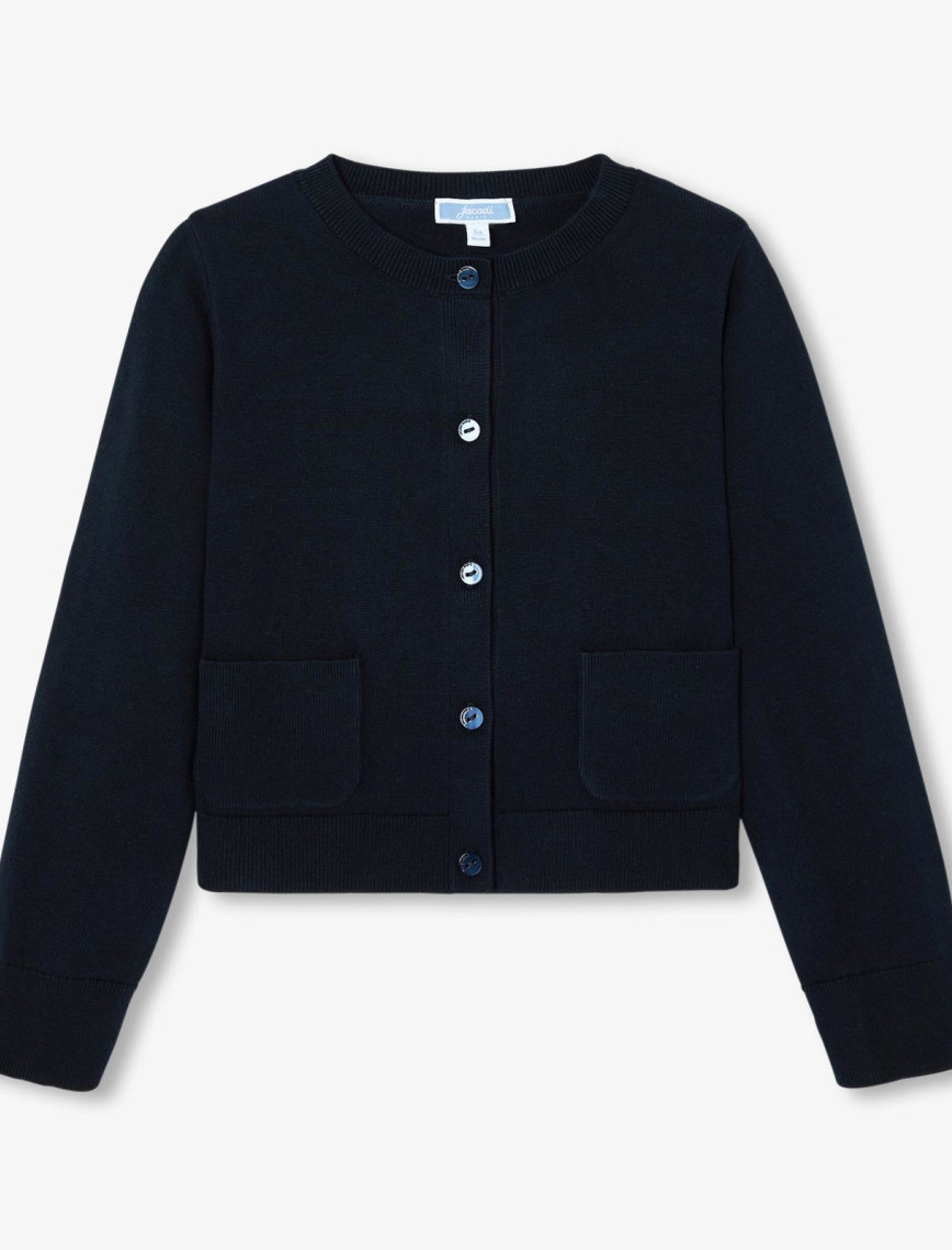 Jacadi Paris Kız Çocuk Organik Pamuklu Jarse Hırka