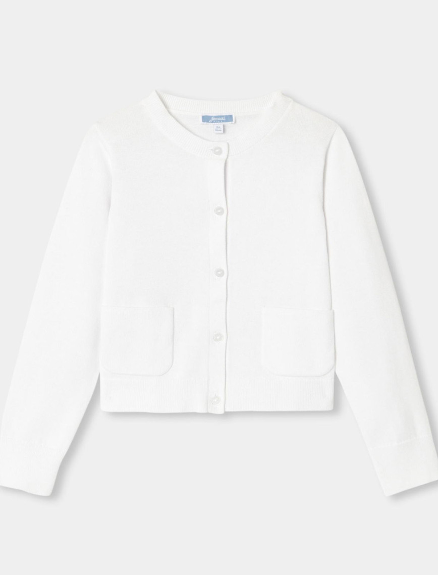 Jacadi Paris Kız Çocuk Organik Pamuklu Jarse Hırka