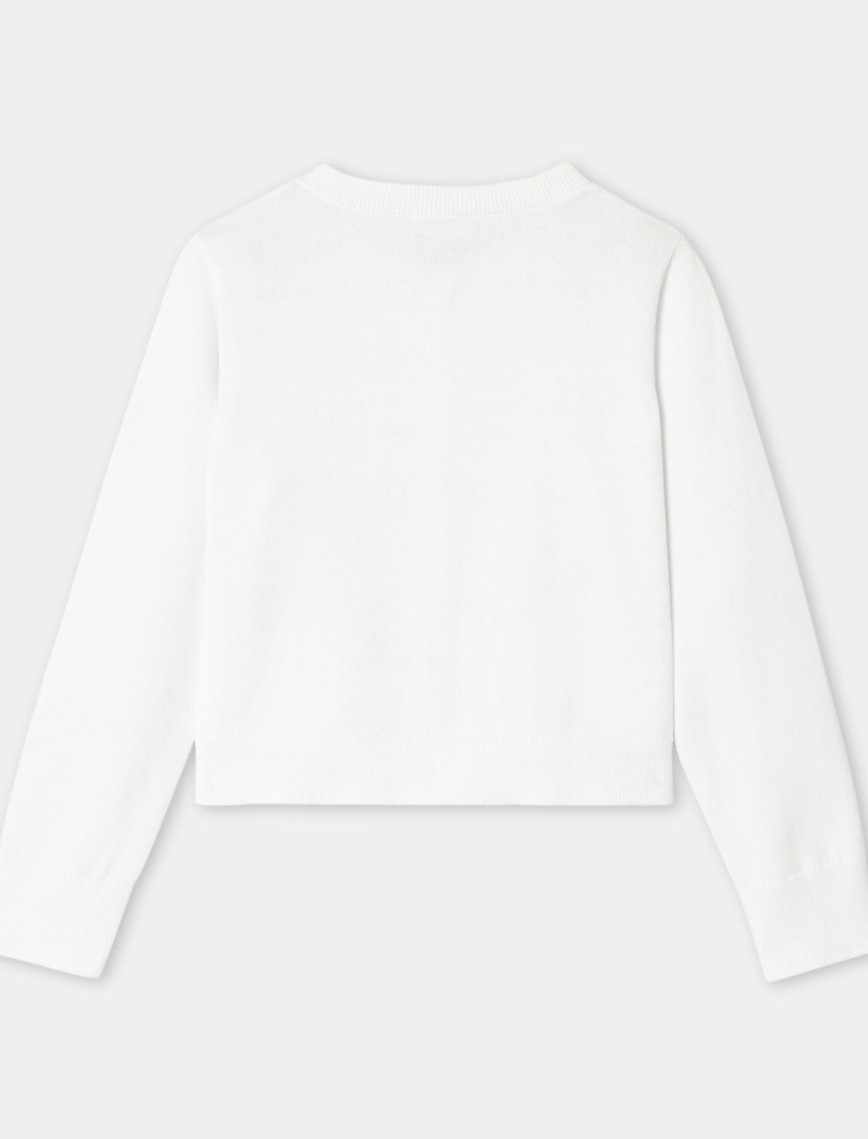 Jacadi Paris Kız Çocuk Organik Pamuklu Jarse Hırka