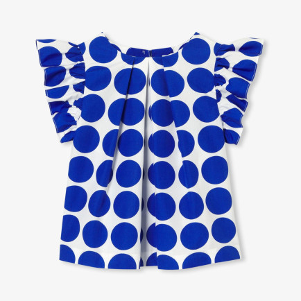Kız Çocuk Puantiyeli Poplin Bluz Kız Çocuk Puantiyeli Poplin Bluz