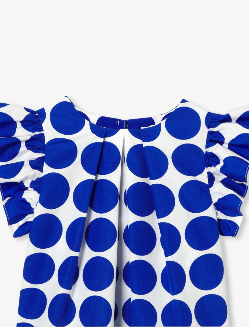 Kız Çocuk Puantiyeli Poplin Bluz Kız Çocuk Puantiyeli Poplin Bluz