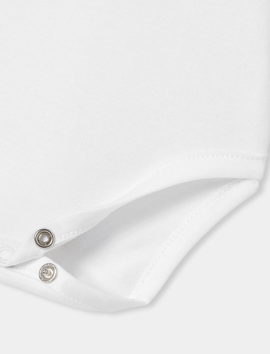 Yenidoğan Erkek Bebek El İşlemeli Poplin Yaka Uzun Kollu Body Yenidoğan Erkek Bebek El İşlemeli Poplin Yaka Uzun Kollu Body