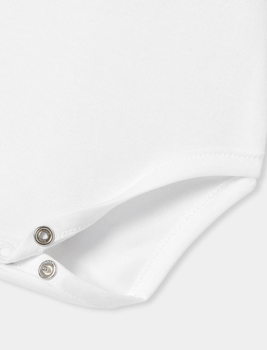 Yenidoğan Kız Bebek Çiçek Yaka Kısa Kollu Body Yenidoğan Kız Bebek Çiçek Yaka Kısa Kollu Body