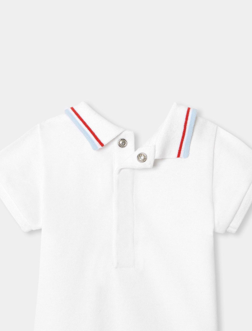 Yenidoğan Erkek Bebek Polo Yaka Kısa Kollu Body Yenidoğan Erkek Bebek Polo Yaka Kısa Kollu Body