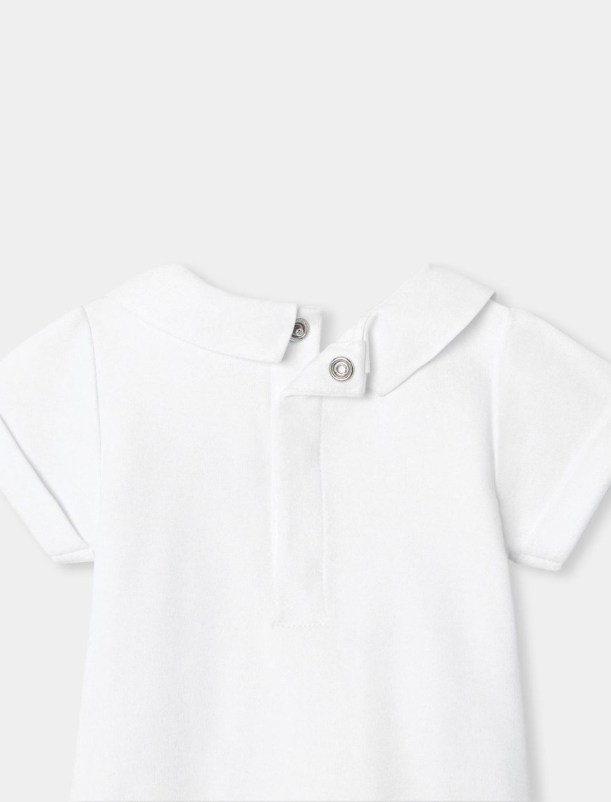 Yenidoğan Erkek Bebek Poplin Yaka Kısa Kollu Body Yenidoğan Erkek Bebek Poplin Yaka Kısa Kollu Body