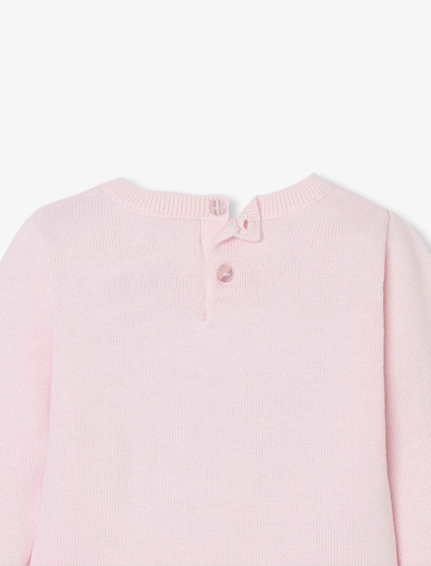 Jacadi Paris Kız Bebek Kedi Desenli Intarsia Örgü Kazak Jacadi Paris Kız Bebek Kedi Desenli Intarsia Örgü Kazak