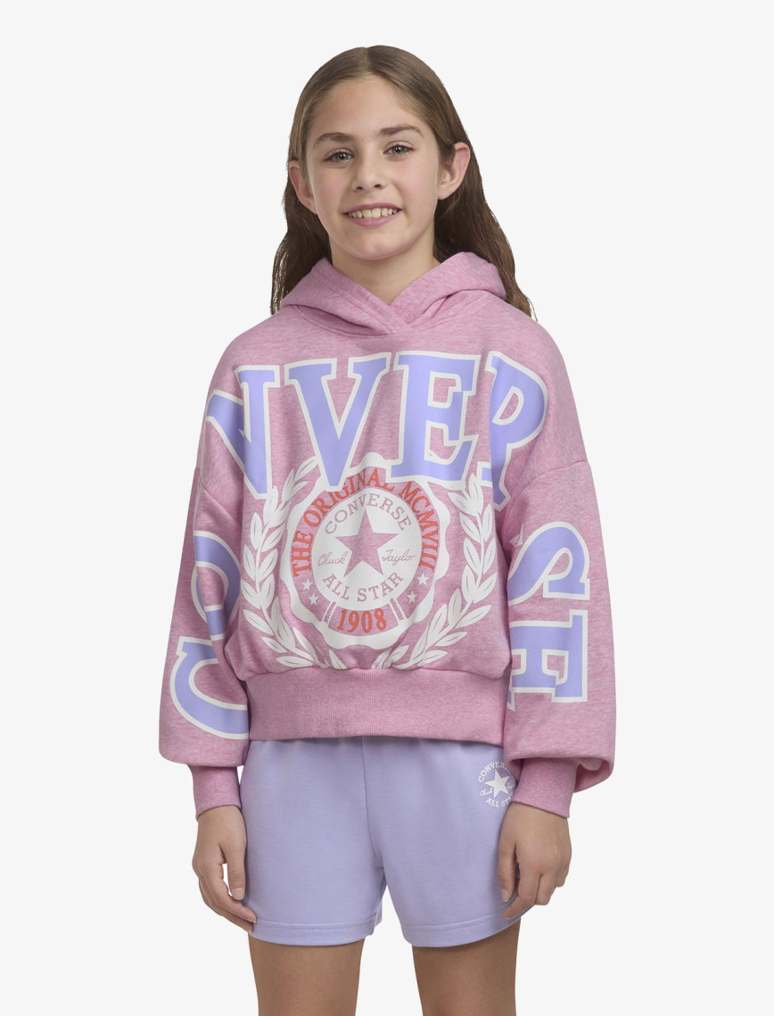 Converse Oversized Varsity Çocuk Pembe Sweatshirt Converse Oversized Varsity Çocuk Pembe Sweatshirt