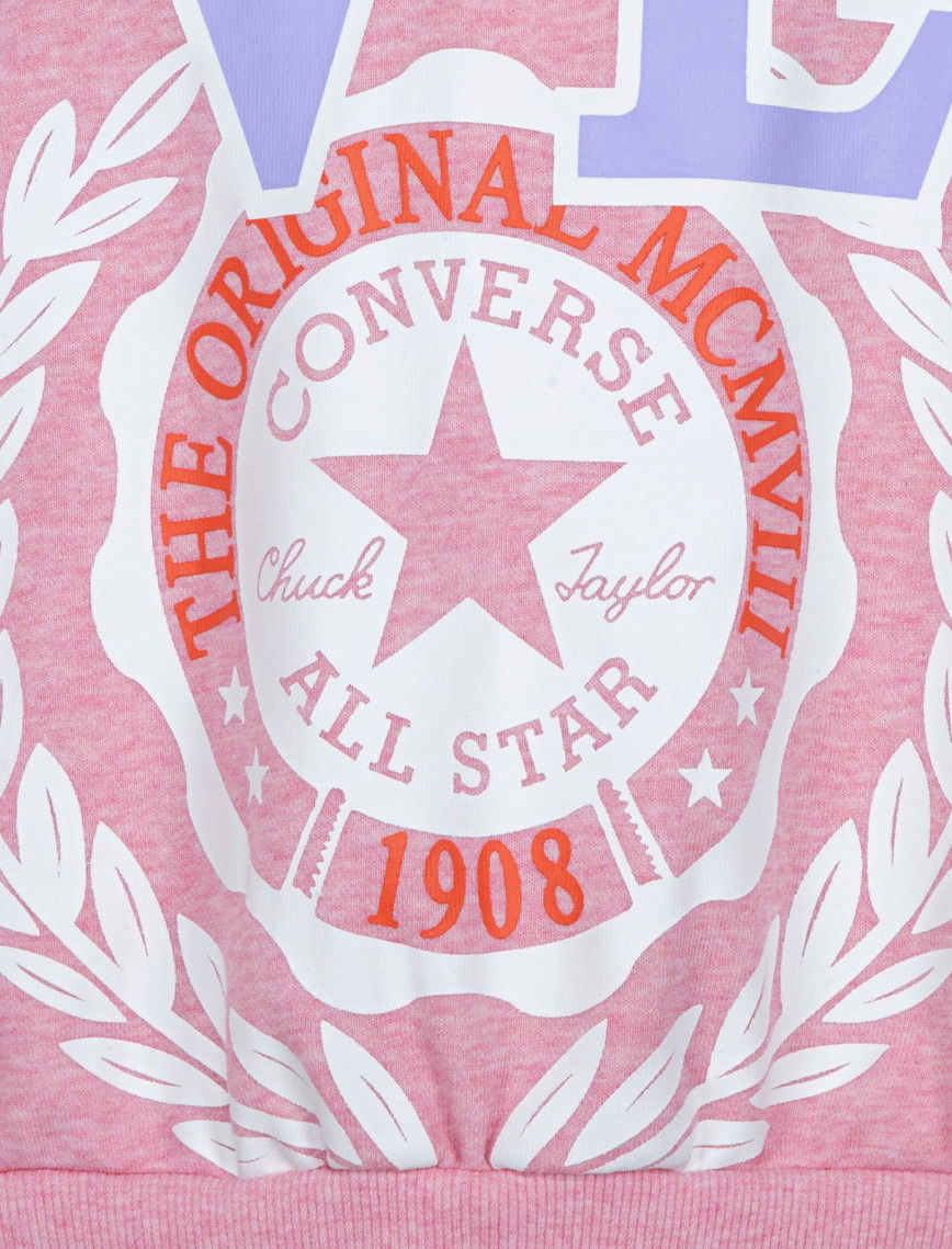 Converse Oversized Varsity Çocuk Pembe Sweatshirt Converse Oversized Varsity Çocuk Pembe Sweatshirt