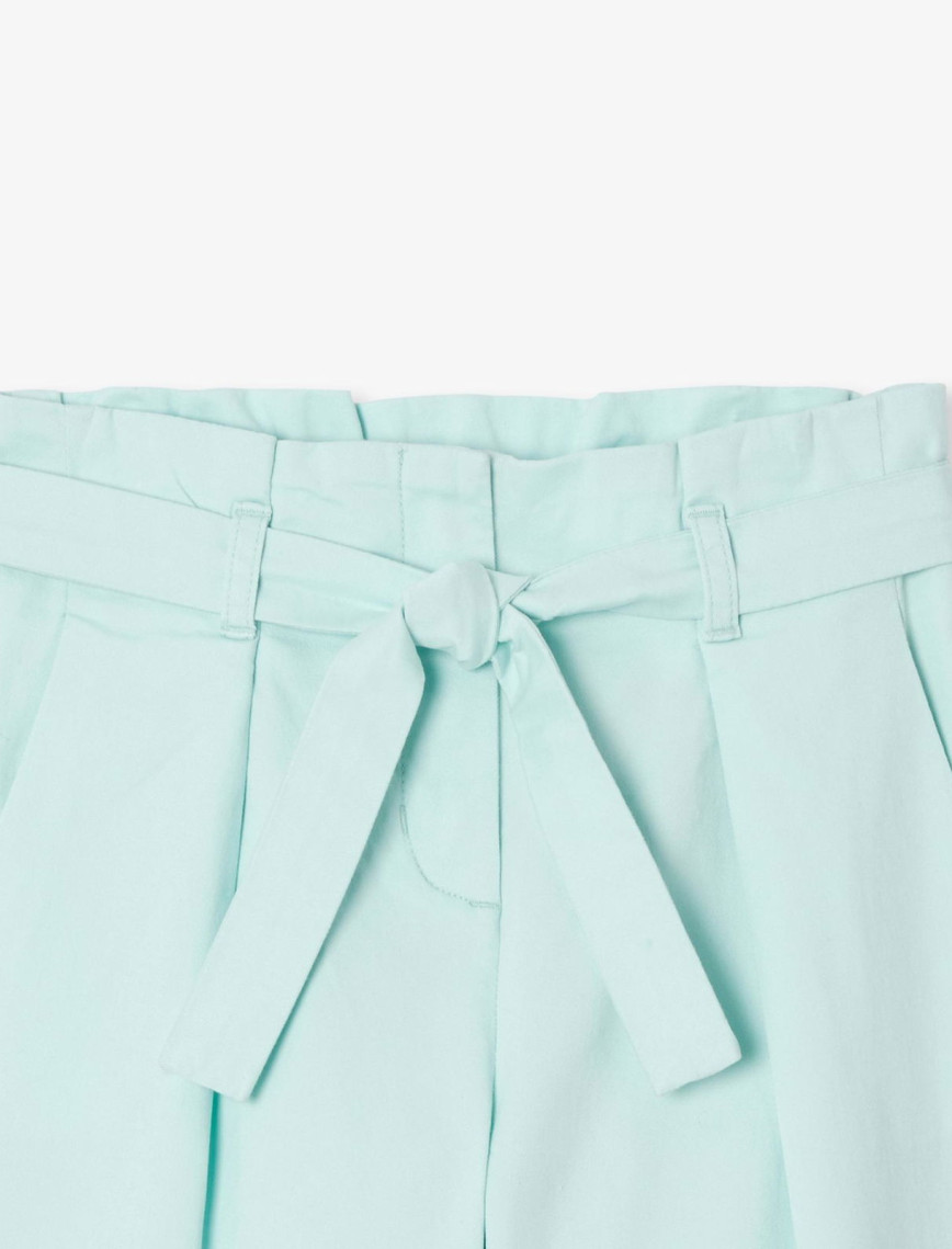 Kız Çocuk Geniş Paça Kanvas Pantolon Kız Çocuk Geniş Paça Kanvas Pantolon