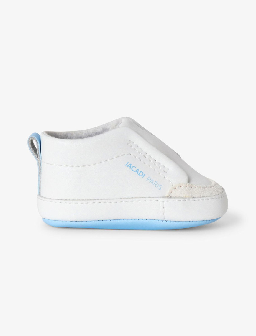 Yenidoğan Erkek Bebek Yumuşak Deri Bağcıksız Spor Ayakkabı Yenidoğan Erkek Bebek Yumuşak Deri Bağcıksız Spor Ayakkabı