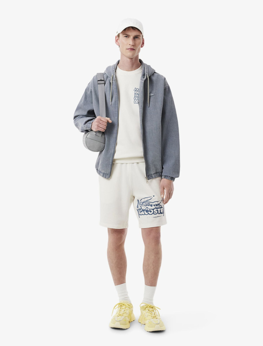 Lacoste Erkek Classic Fit Bisiklet Yaka Beyaz Sweatshirt Lacoste Erkek Classic Fit Bisiklet Yaka Beyaz Sweatshirt