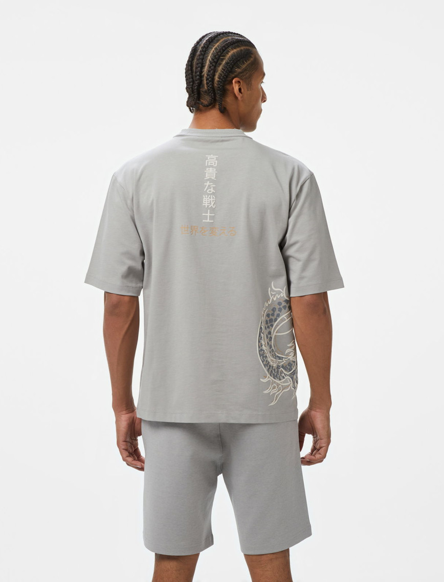 UNITED4 Classic Erkek Gri T-Shirt UNITED4 Classic Erkek Gri T-Shirt