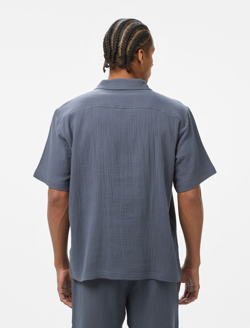 UNITED4 Erkek Gri Gömlek