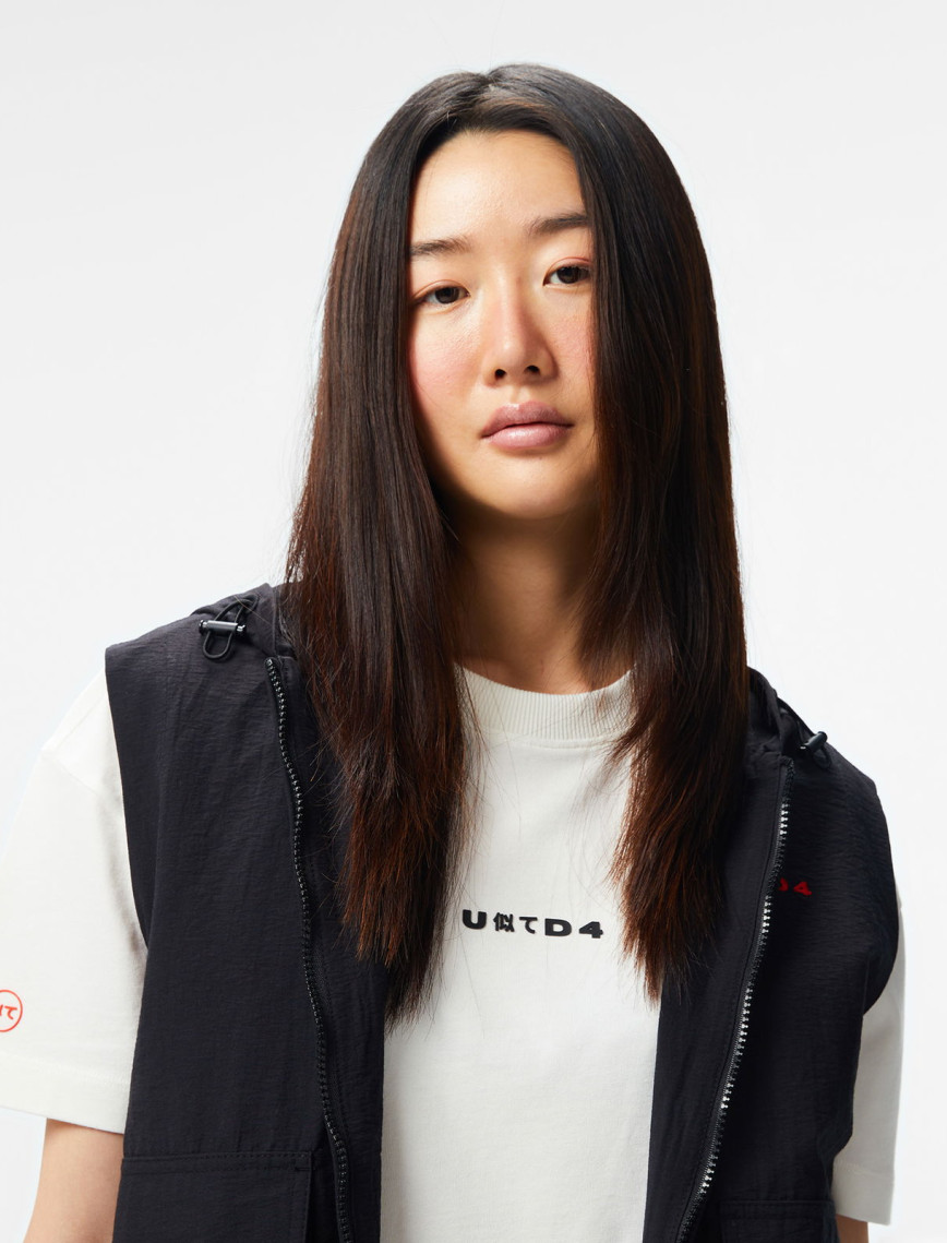 UNITED4 Kadın Siyah Crop Yelek UNITED4 Kadın Siyah Crop Yelek