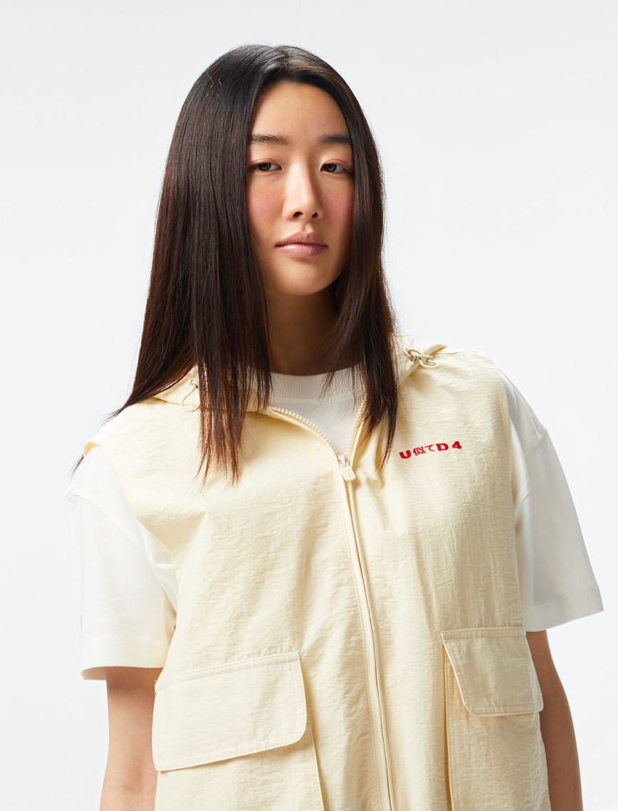 UNITED4 Kadın Krem Crop Yelek UNITED4 Kadın Krem Crop Yelek